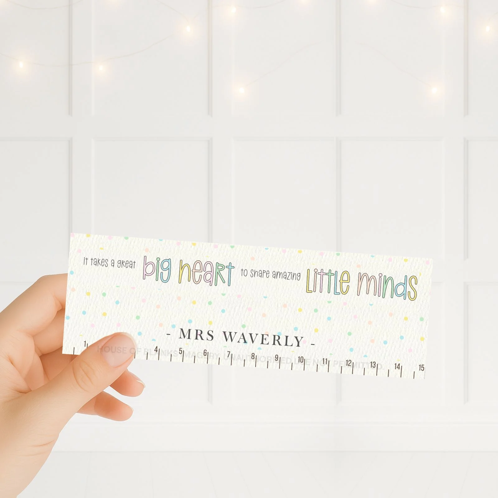 SOLVENT STICKER - RULER - BIG HEART