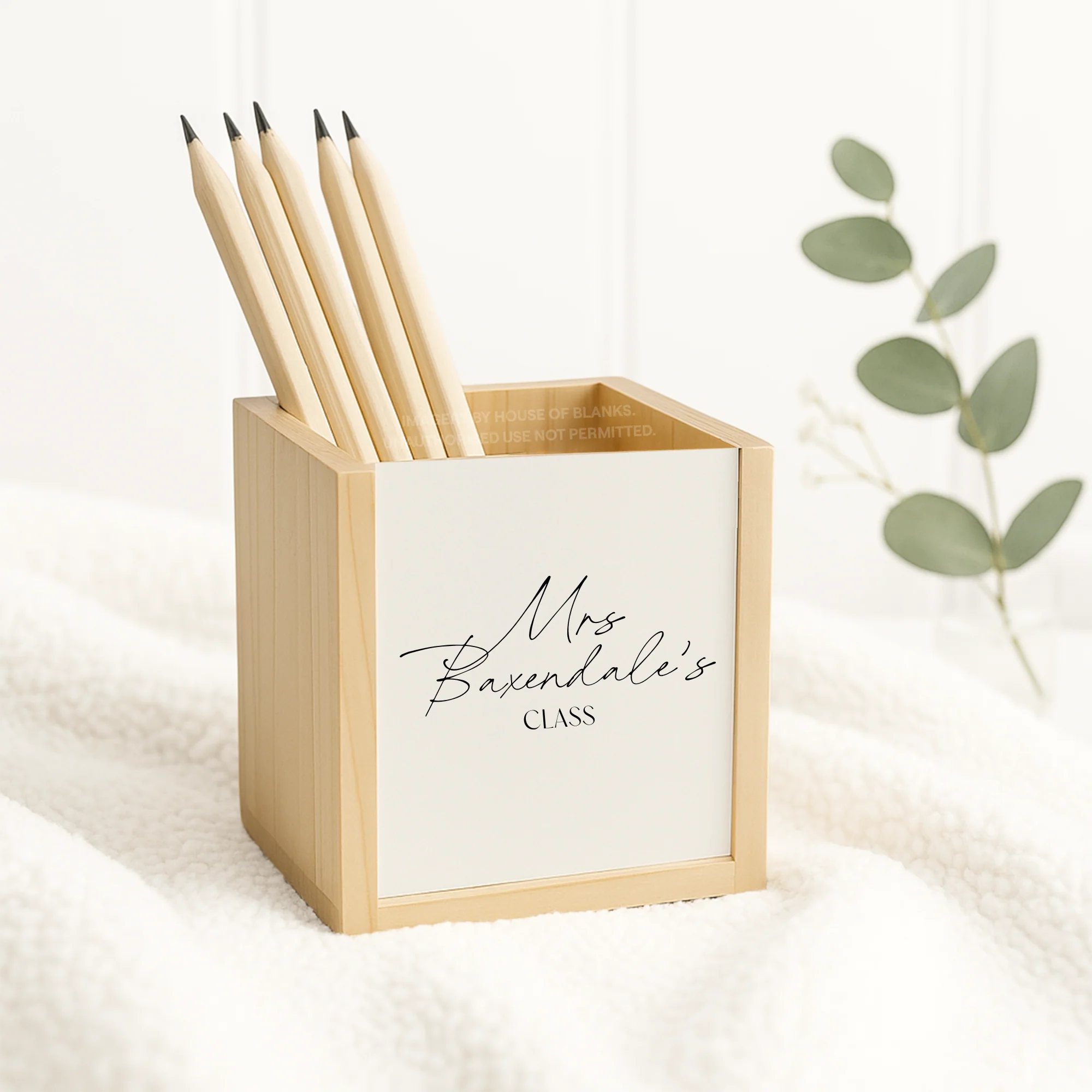 SUBLIMATION - PEN POT - WOOD WITH INSERT