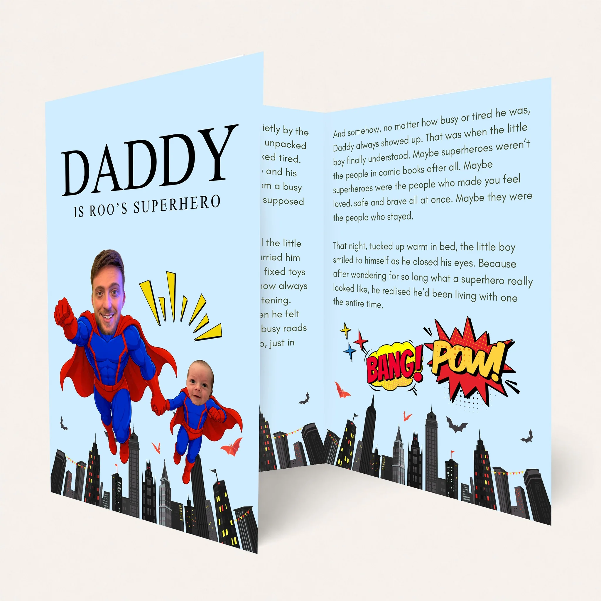 CUSTOM PRINT - STORY BOOKLET - TRIFOLD - SUPERHERO