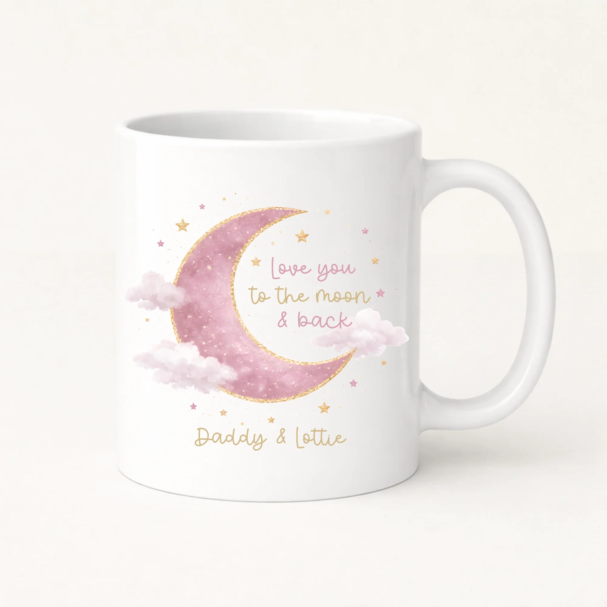 UV-DTF DECAL - FATHER'S DAY - TO THE MOON (PINK)