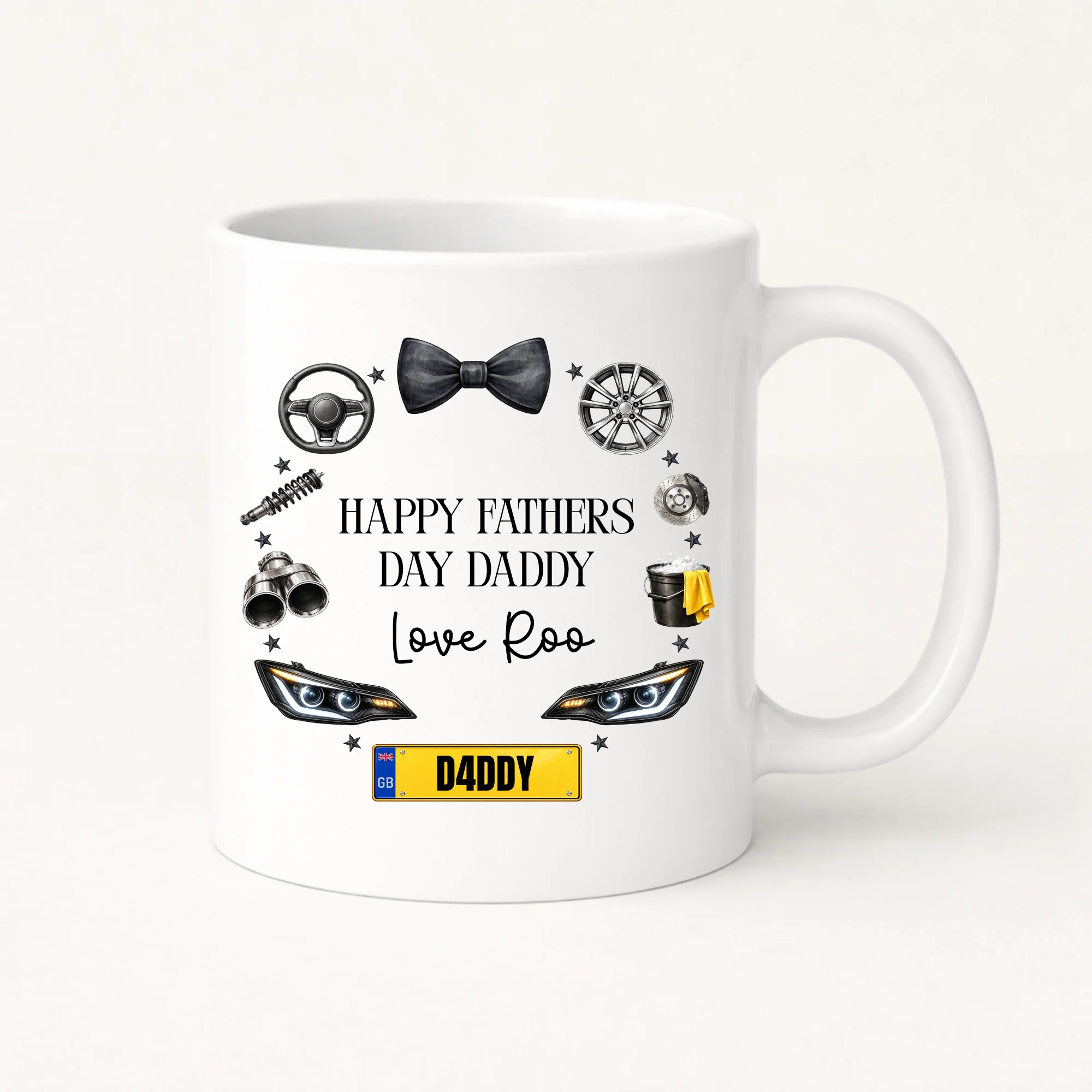 UV-DTF DECAL - FATHER'S DAY - WREATH - CARS