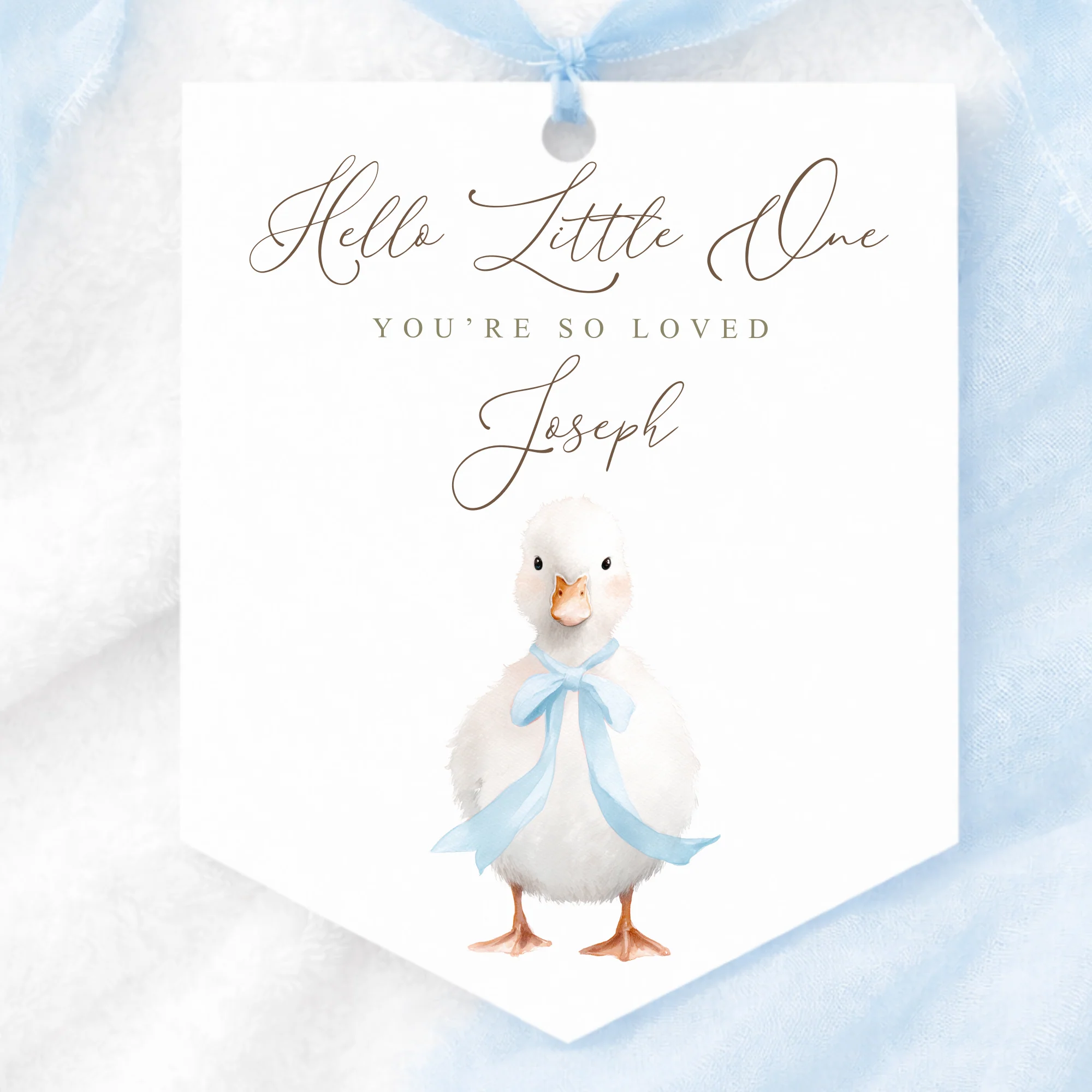 UV-DTF DECAL - LITTLE DUCKLING - BLUE