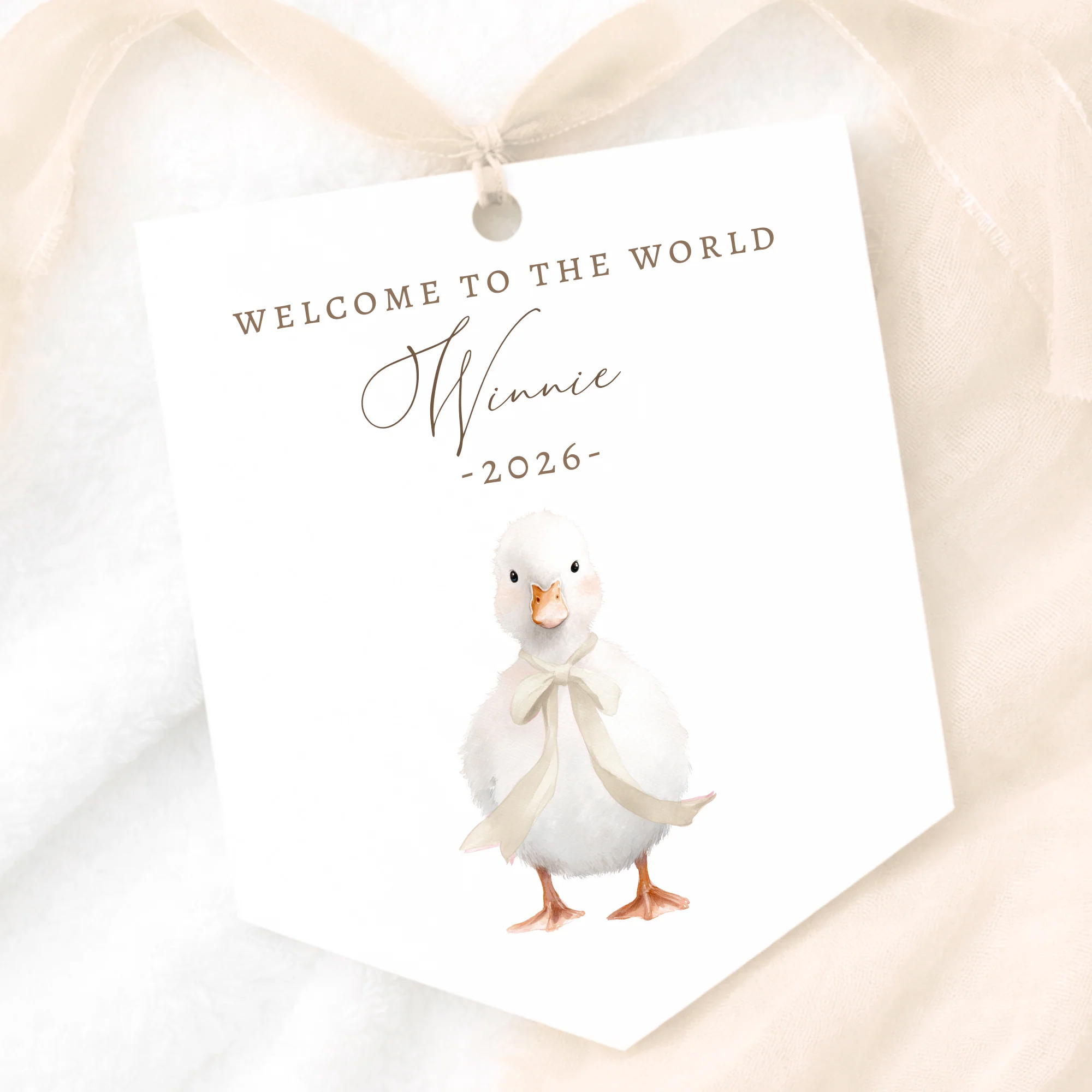 UV-DTF DECAL - LITTLE DUCKLING - NEUTRAL