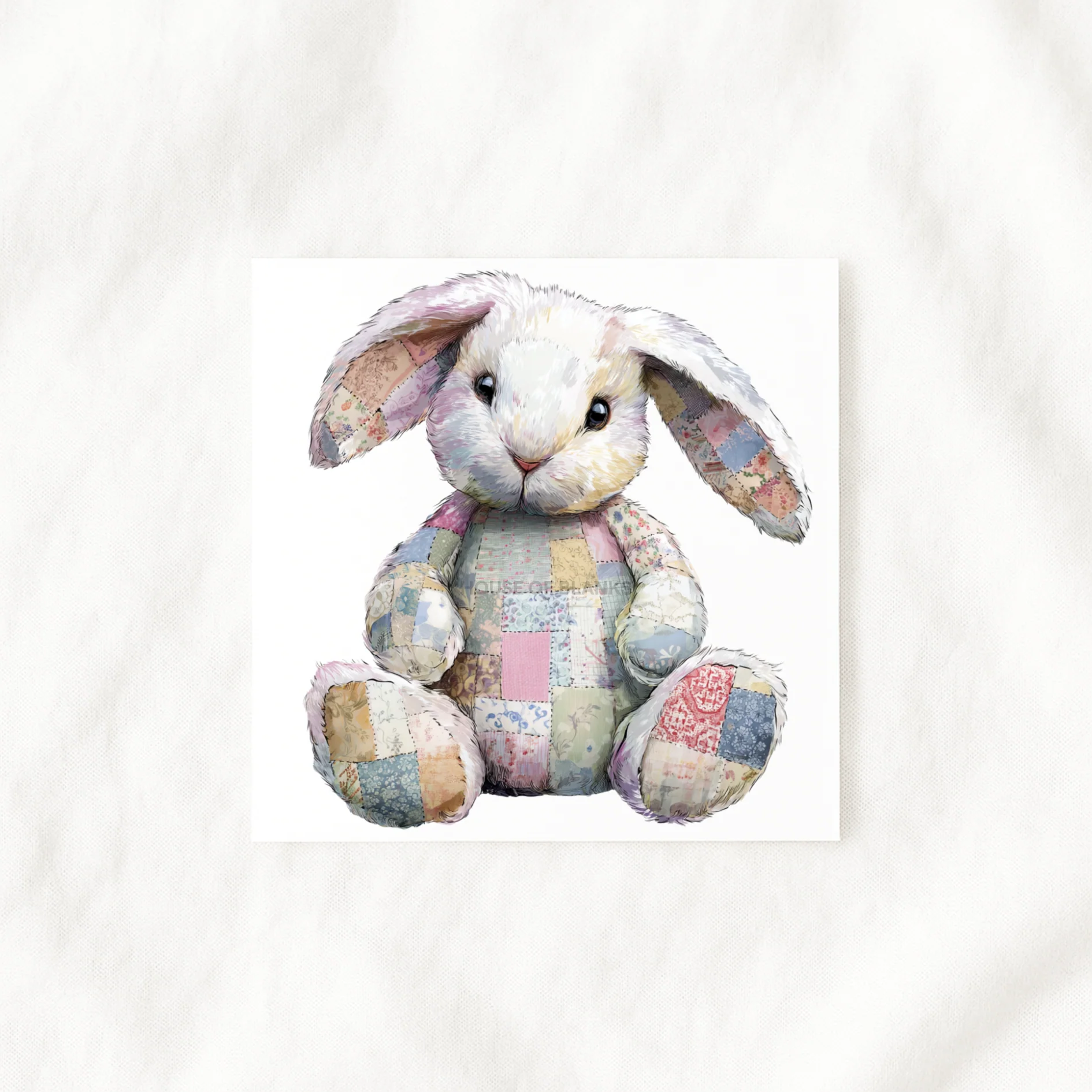 UV-DTF DECAL - PATCHWORK COLLECTION - BUNNY
