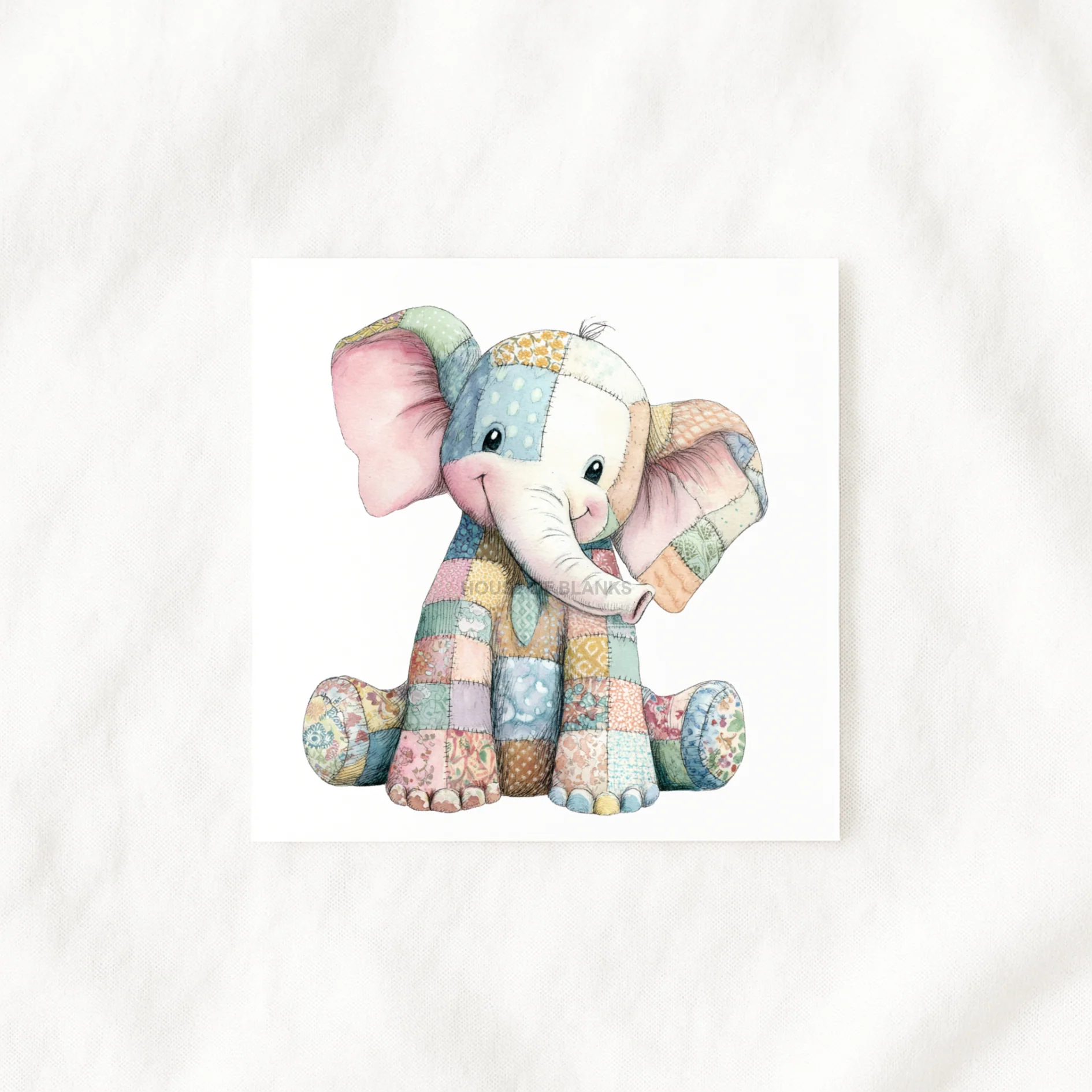 UV-DTF DECAL - PATCHWORK COLLECTION - ELEPHANT