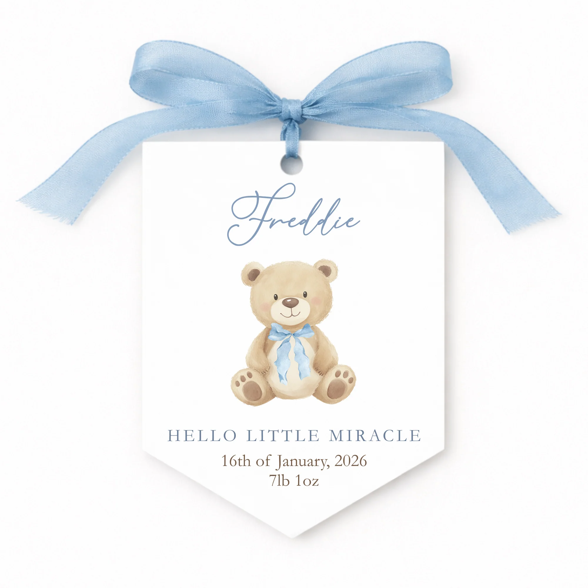 UV-DTF DECAL - LITTLE BEAR - BLUE