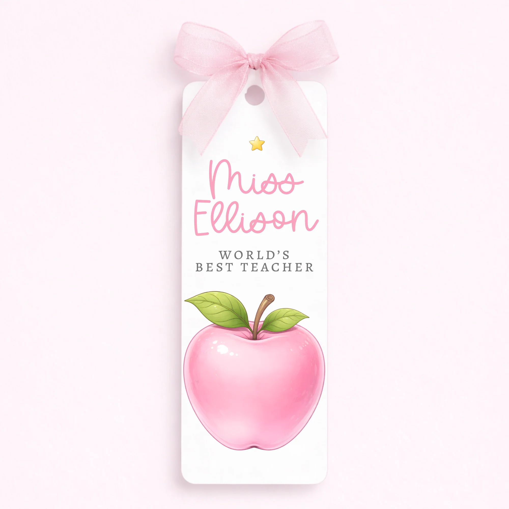 UV-DTF DECAL - TEACHER COLLECTION - APPLE - MINI
