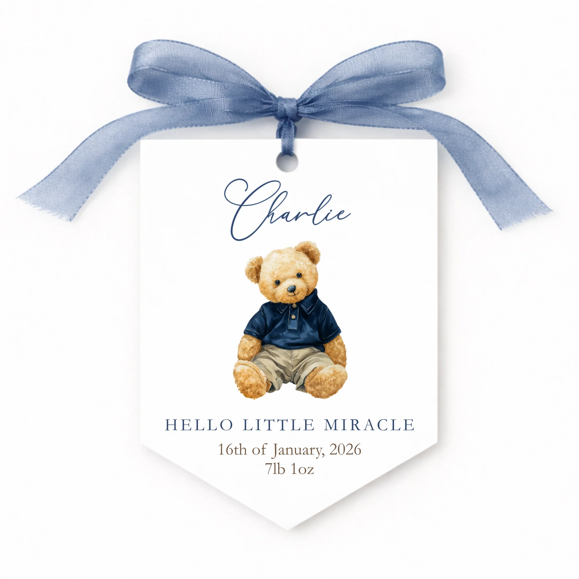UV-DTF DECAL - THE HERITAGE BEAR - NAVY