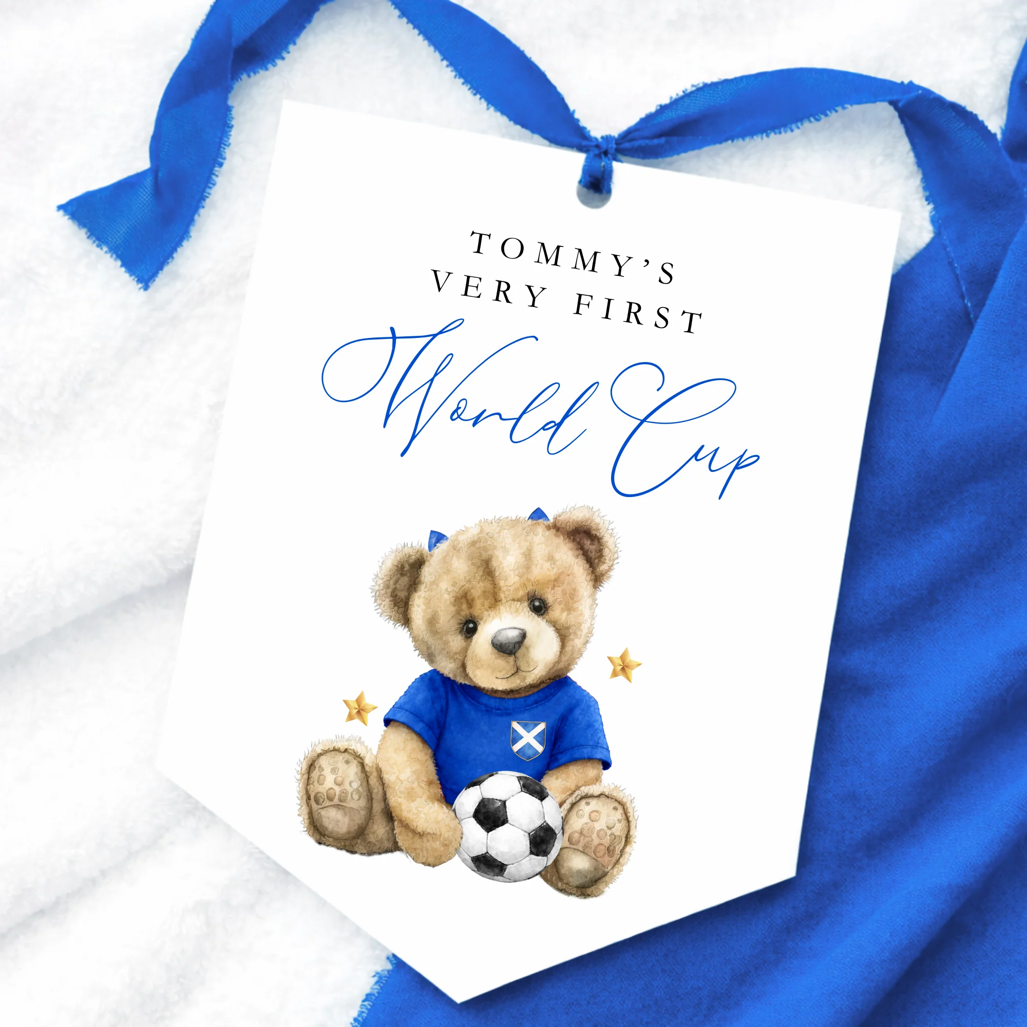 UV-DTF DECAL - WORLD CUP 2026 - SIGNATURE BEAR - SCOTLAND - WITHOUT BOWS